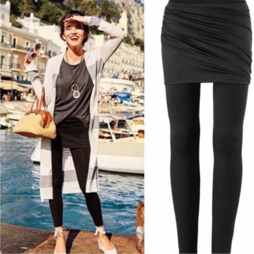 CAbi Black Mesh Skirt M’Leggings